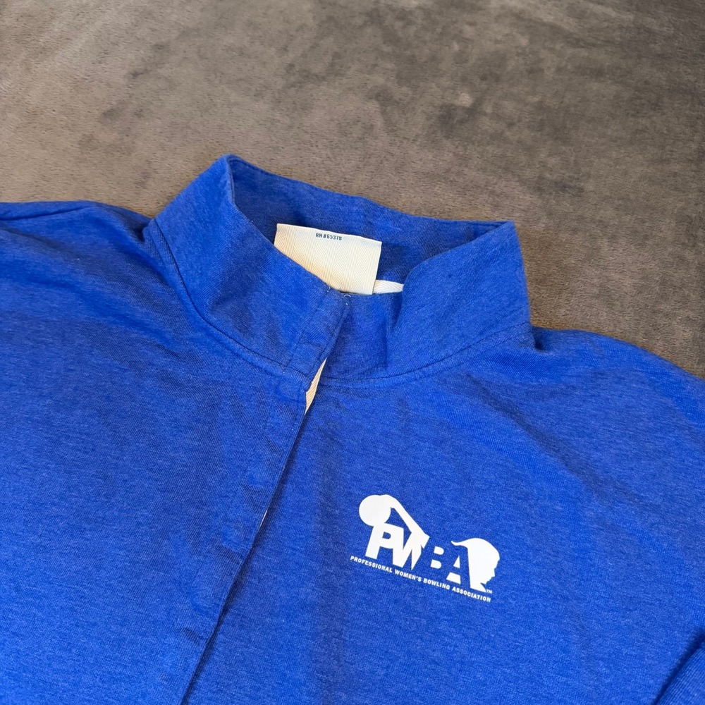 Holloway PWBA Quarter Zip Pullover Womens Large Blue Sportswear Athletic